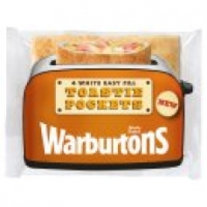 4 White Toastie Pockets £0.79