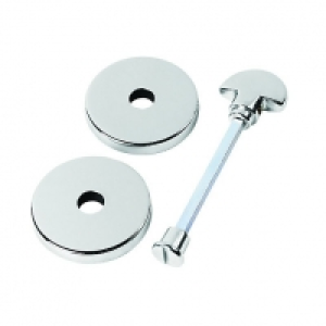 Urfic Escutcheon Bathroom Handle Polished Nickel &pound;6.99