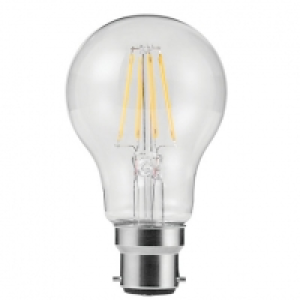 Wickes LED Filament A Shape Non-dimmable Bulb - 6W B22