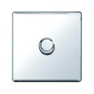 Wickes Dimmer Switch 1 Gang 2 Way 400W Polished Chrome Screw £20.99