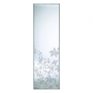 Wickes Sliding Wardrobe Door Leaf Print Silver Framed Mirror &pound;119.00