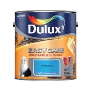 Dulux Easycare Durable Matt Emulsion Paint - Striking Cyan 2 &pound;26.49