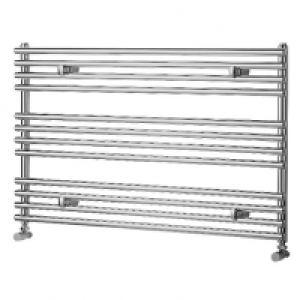 Wickes Liquid Round Horizontal Designer Towel Radiator - Chr