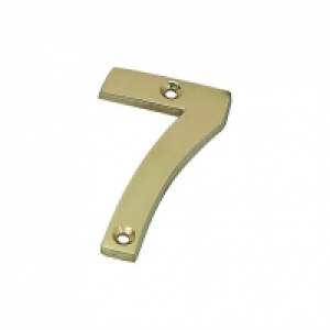 Wickes Door Number 7 Brass Plated £3.25
