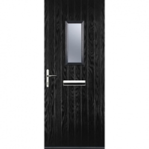 Euramax 1 Square Black Right Hand Composite Door 920mm x 210 £574.99