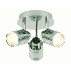 Spa Scorpius Chrome Treble Ceiling Spotlight - 105W