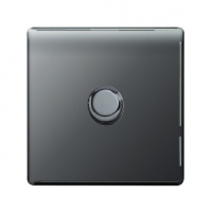 Wickes Dimmer Switch 1 Gang 2 Way 400W Black Nickel Screwles £20.99