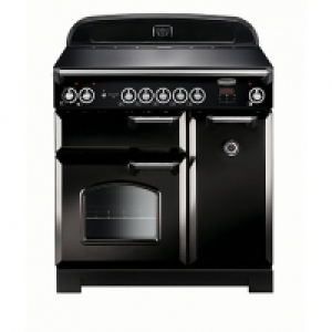 Rangemaster Classic 90 Induction Black Chrome Trim