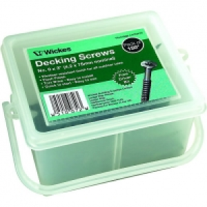 Wickes Decking Screws No.8 x 76mm Pack 150 &pound;4.99