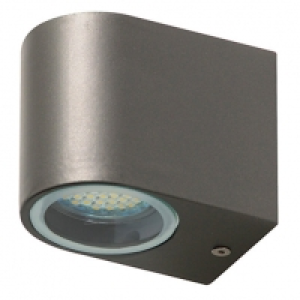 Ranex Bastia Aluminium Grey Outdoor LED Wall Light - 3W GU10
