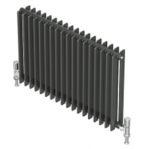 QRL Adagio Horizontal Designer Radiator - Anthracite 600 x 8