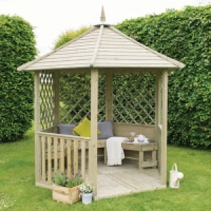 Wickes  Forest Garden Burford Lattice Panel Timber Gazebo - 2810 x 2