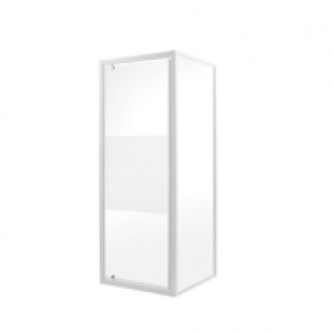 Wickes Pivot Door & Side Panel Pack - White with Modesty Pan