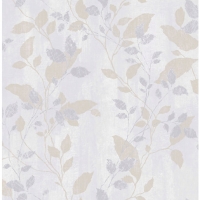Wickes  Graham & Brown Boutique Vermeil Leaf Grey Decorative Wallpap