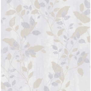 Graham & Brown Boutique Vermeil Leaf Grey Decorative Wallpap