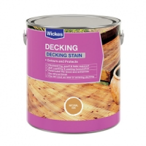 Wickes  Wickes Decking Stain - Natural Oak 2.5L