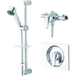 Wickes Rhine Thermostatic Mixer Shower & Adjustable Riser Ki