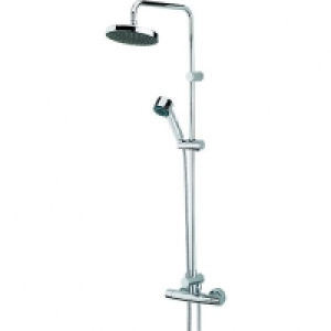 Wickes Asmara Thermostatic Mixer Shower Head & Adjustable Ri