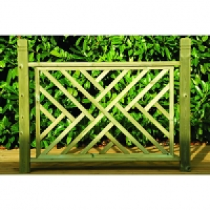 Wickes Contemporary Wooden Deck Panel 760x1130mm Light Green £40.99