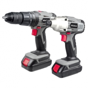 Wickes 18V Li-ion Cordless Hammer Drill & Impact Driver Kit