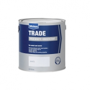 Wickes Truewhite Undercoat Paint - White 2.5L
