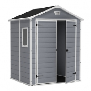 Keter Manor Double Door Plastic Shed Grey - 6 x 5 ft &pound;413.99