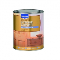 Wickes  Wickes Quick Drying Interior Varnish - Mellow Pine Satin 750
