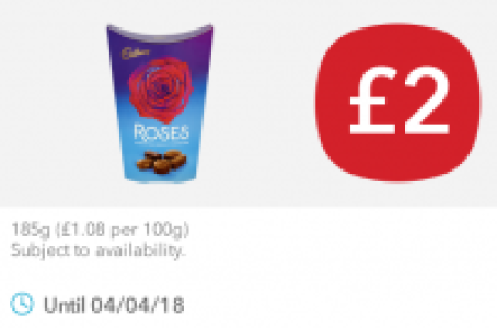 Cadbury Roses Carton &pound;2.00