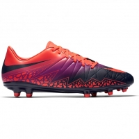 InterSport Nike Mens Hypervenom Phelon II Firm Ground Purple and Orange Foo