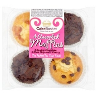 Iceland  CakeBasket 4 Assorted Muffins
