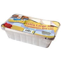 JTF  Foil Container & Lid 5 pack