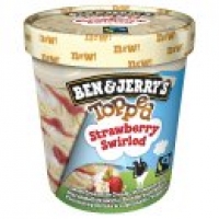 Asda Ben & Jerrys Topped Strawberry Swirled Ice Cream