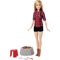 BigW  Barbie Camping Fun Doll