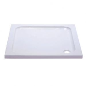 Wickes  Wickes Square Cast Stone Shower Tray - 800 x 800 mm