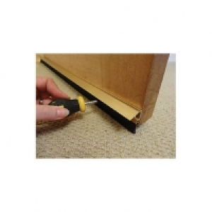 Wickes Concealed Fixing Door Brush Draught Excluder Gold Eff