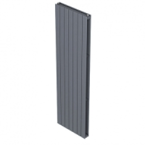 QRL Slieve Double Panel Vertical Designer Radiator - Silver