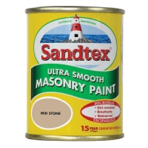 Sandtex Smooth Masonry Paint - Mid Stone 150ml