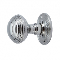 Wickes  Wickes Ringed Mortice Knob Polished Chrome Finish