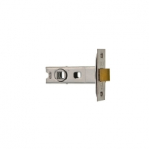 Wickes  Wickes CE Bolt Through Tubular Latch Satin Nickel Finish 64m