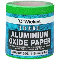 Wickes  Wickes Aluminium Oxide Coarse Sandpaper Roll - 5m