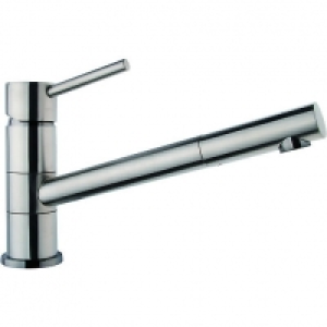 Wickes Tuya Single Lever Brushed Kitchen Mixer Sink Tap