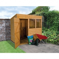 Wickes  Forest Garden Pent Shiplap Dip Treated Shed 7 x 5 ft - with 