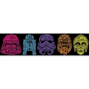 Graham & Brown Star Wars Neon Head Multicoloured Decorative