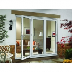 Wickes Millbrook Upvc External Bi-fold Door White 8ft Wide R