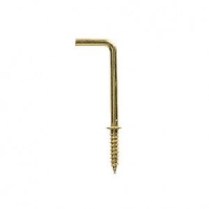 Wickes Shouldered Square Hooks Brass 25mm 10 Pack £0.99