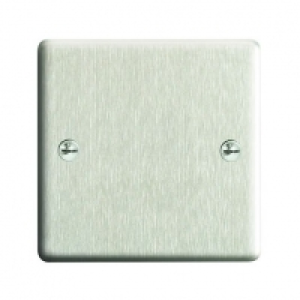 Wickes Blanking Plate 1 Gang Brushed Steel Raised Plate £4.99