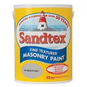 Sandtex Textured Masonry Paint - Plymouth Grey 5L £30.99