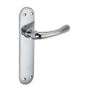 Wickes Gianni Latch Handles Pair Polished Chrome Finish