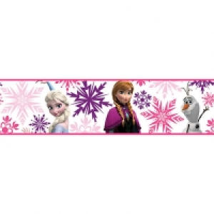 Graham & Brown Frozen Pink Anna & Elsa Multicoloured Decorat