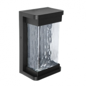 Lutec Starry Exterior Black Garden wall light - 16W